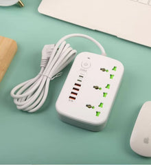 Compro 2500W Power Extension 3 socket+ 4 USB+ 2 Type C Port