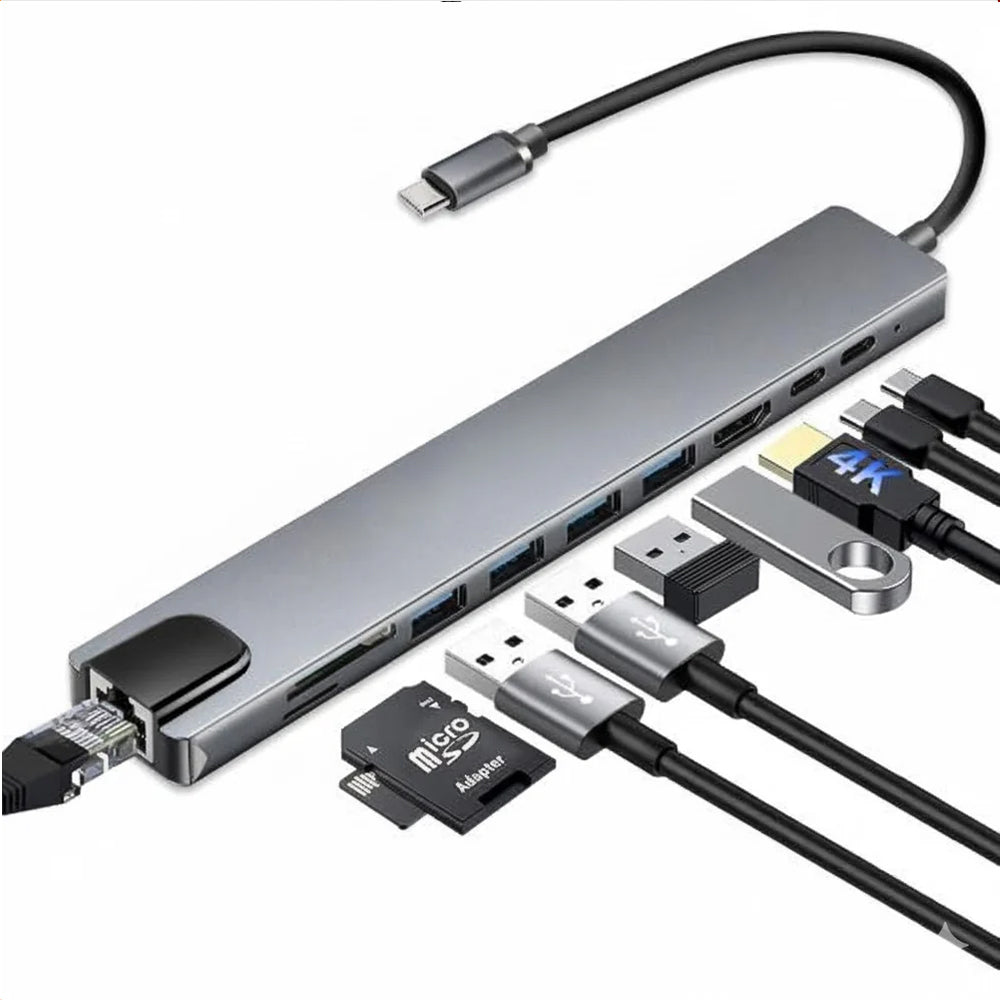 Compro USB Type C Hub 10 in 1