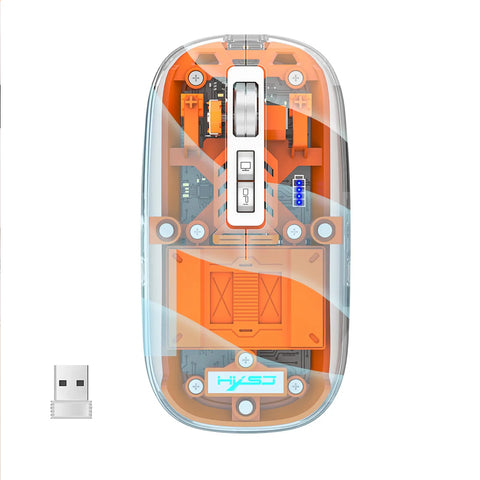 Compro 3 Modes Wireless Transparent 2.4G Mouse
