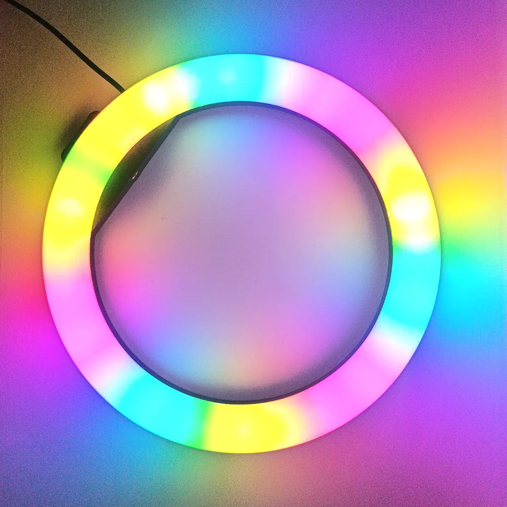 MJ26 10Inch 26cm RGB Ring Light RGB Flash Ring Light for Camera Smartphone YouTube Video Shooting and Makeup Light - Best Light for TikTok and Youtubers