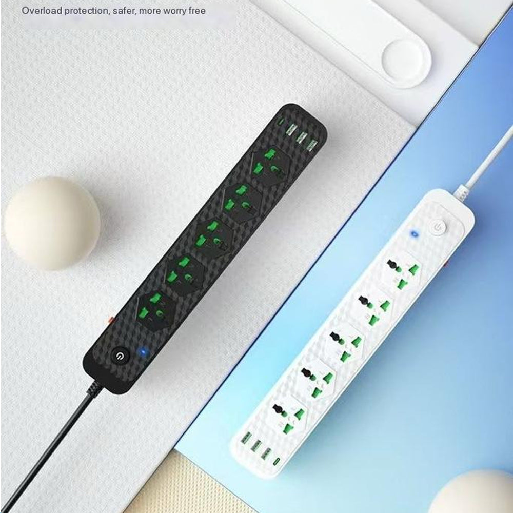 Compro 3000W Power Extension 5 socket+ 3 USB+ 1 Type C Port