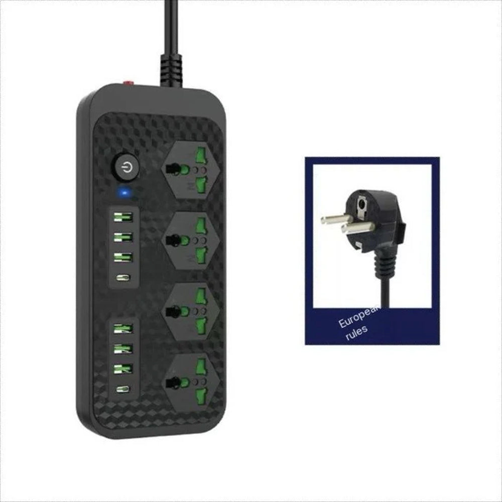 Compro 3000W White Power Extension 4 socket+ 6 USB+ 2 Type C Port